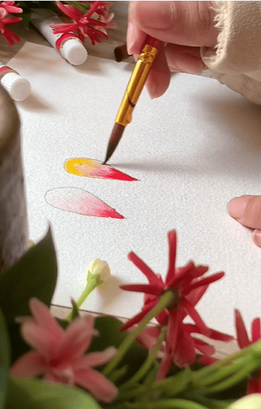 Color blending wash technique